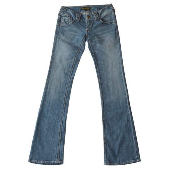 Y2K Rewind Premium Ultra Low Rise Bootcut Flare Jeans Size 0 - Picture 1 of 5